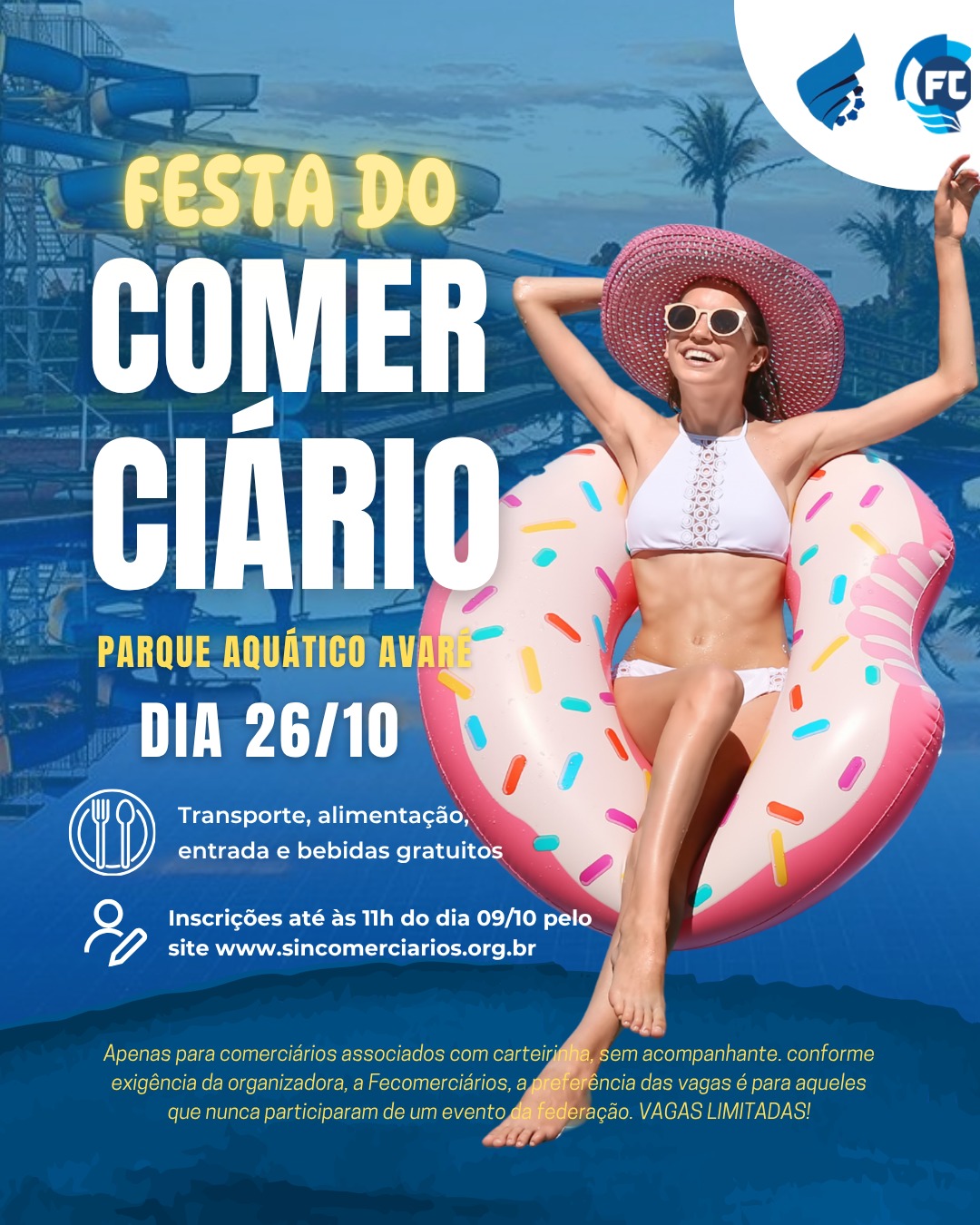 Inscrições abertas para a Festa do Comerciário em Avaré